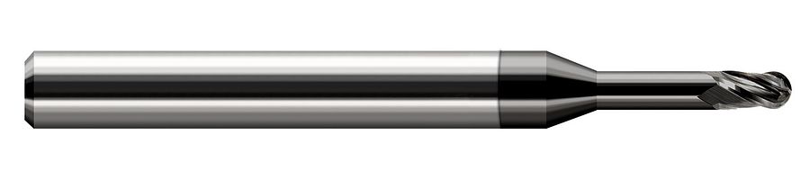 Picture of Harvey Tool 33440-C4 .040 Ball Carbide Stb FL 5x RCH EM, DIAMND End Mill Standard Flute Standard Helix Carbide Diamond Single End Ball NoseBall
